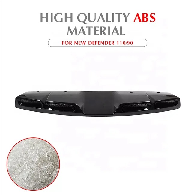 For  Defender 2020-  Gloss Black  Carbon Fiber   Top Stop Light Roof Lamp Dome Light